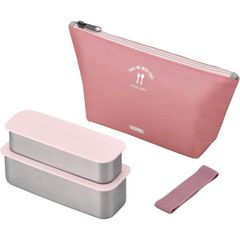 サーモス　フレッシュランチボックス DSA-604W-DTP　ダスティピンク　 2段タイプ　ランチ　お弁当箱　弁当　食洗器対応