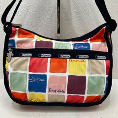 9945　LeSportsac　レスポートサック　ショルダーバッグ　クラシックホーボー　ネイビー　カラフルブロック　レディース　軽量