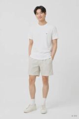 メンズL/トミーヒルフィガー 白 レギュラーフィット 半袖 Tシャツ