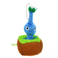 【中古】ぬいぐるみマスコット・ぬいぐるみバッジ 青ピクミン 引っこ抜きぬいぐるみマスコット 「ピクミン」