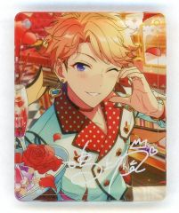【中古】キーホルダー 鳴上嵐 「あんさんぶるスターズ!! ENSEMBLE HOLIDAY!!×animatecafe CoLotta vol.5(トレーディングアクリルプレートキーホルダー) Dグループ」
