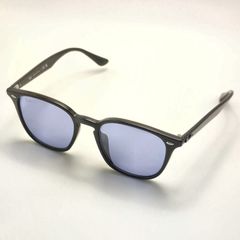 【人気モデル】Ray-Ban レイバン RB4258-F 601/80 52□20 ウェリントン ブラックフレーム ライトブルーレンズ 純正ケース・クロス付