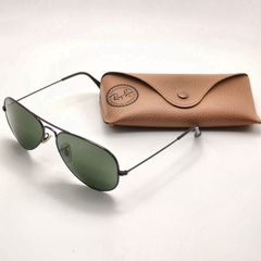 【美品】Ray-Ban レイバン アビエーター ラージメタル RB3025 L2823 58□14 ブラック G-15 ティアドロップ サングラス イタリア製
