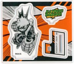 【中古】アクリルスタンド・アクリルパネル 爆豪勝己(ダイカットVer/ヒーロー/前かがみ) 「僕のヒーローアカデミア アクリルフィギュアコレクション“HEROES” 爆豪勝己」