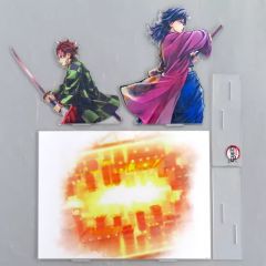 【中古】アクリルスタンド・アクリルパネル 竈門炭治郎＆冨岡義勇 『繋ぐ』ビッグアクリルスタンドキット 「劇場版 鬼滅の刃 無限城編 炭治郎と義勇 WEBSHOPくじ」 A賞 C106グッズ