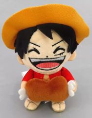 【中古】ぬいぐるみマスコット・ぬいぐるみバッジ モンキー・D・ルフィ 「ワンピース・プレミア・サマー2025 コレクタブルぶらさがりぬいぐるみ」 ユニバーサル・スタジオ・ジャパン限定