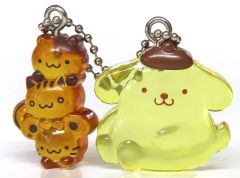 【中古】キーホルダー ポムポムプリン×チームプリン 「サンリオキャラクターズ なかよしドロップチャーム」