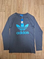 adidas オリジナル トレフォイル ロングスリーブ 長袖ラウンド ラグランスリーブ 100 l 出品
