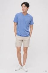 メンズXL/ポロ ラルフローレン ブルー コットン 半袖 Tシャツ