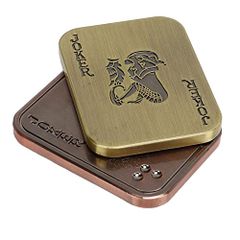 CUEI メタルポーカーfigetスライダー、コインハンドスピナー大人用EDCカチュー・アルフィジェットおもちゃ、磁気プッシュスライダー大人用オフィスおもちゃmt f78cfa26