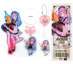 【中古】同人その他雑貨 【ホロライブプロダクション】スタテングッズセット 湊あくあセット(楪) ホロクル10th/Syrup rondo