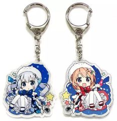 【中古】同人アクセサリー・小物系 【ご注文はうさぎですか?】魔法少女チノ＆ココア アクリルキーホルダー(ぺこ) COMIC1☆9/ルミノシティ
