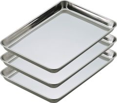 小分け 下味付け 重ねて収納 衣付け 17.5×24.5×2cm 油切り ステンレス 調理 食洗機対応 揚げ物 3枚 アウトドア 深型バット セット 下ごしらえ 燕三条 トレー 47145 下村企販