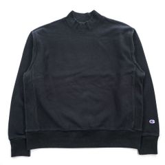 Champion リバースウィーブ REVERSE WEAVE モックネック スウェット トレーナー 3XL ブラック 裏起毛