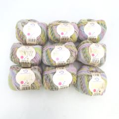 ダイヤモンド毛糸 毛糸 東洋紡 DIAMUSEE ダイヤミュゼ COL.MSE32 9玉セット 1玉40g 約100m 毛100％ グラデーション 未使用品