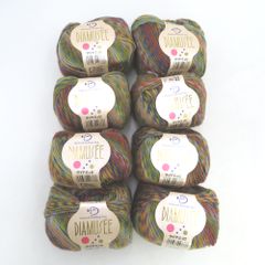 ダイヤモンド毛糸 毛糸 東洋紡 DIAMUSEE ダイヤミュゼ COL.MSE33 8玉セット 1玉40g 約100m 毛100％ グラデーション 未使用品