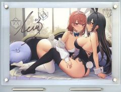【中古】原画イラストボード 付属品付)イコモチ アクリル額装入り複製原画