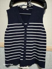 ZARA ストライプ ニット ベスト L