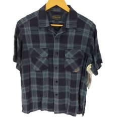 ペンドルトン PENDLETON レーヨン100 オンブレチェック オープンカラー半袖シャツ メンズ JPN：S 