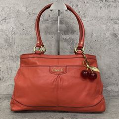 COACH Y2K Ashley Orange Tote Bag コーチ トートバッグ アシュレイ レザー オレンジ