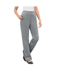 ウーマン ウィズイン レディース ボトムス デニムパンツ トール コットン ジーンズ Woman Within Womens Within Tall Perfect AllCotton BackEla