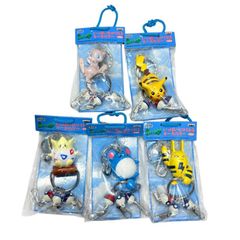 BANPRESTO いっぱいかけられるキーホルダー ポケットモンスター ミュウ トゲピー エレキッド マリルほか 全5種セット