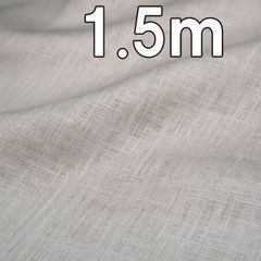 1.5ｍ リネン100％生地 広巾 無地 生地幅138cm アイボリー