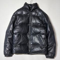 ショット SCHOTT　米国製　USA製　レザー　ダウンジャケット　グースダウン　ブラック　黒　牛革　カウレザー　2026-0508