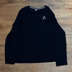 OLD NAVY オールドネイビー ワンポイント刺繍 ロンT ブラック XXL