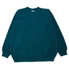 古着 80〜90年代 Hanes ヘインズ スウェット トレーナー 無地 ラグランスリーブ ブランクスウェット グリーン メンズXL