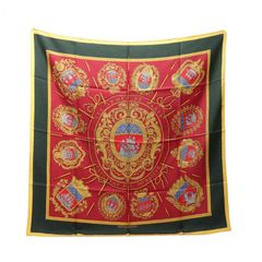 エルメス HERMES スカーフ カレ90 Les Armes de Paris シルク カレ90 レディース Used A