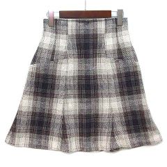 ジルバイジルスチュアート JILL by JILLSTUART ループチェック スカート 2022AW グレー M 125-2220044