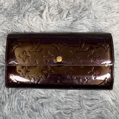 LOUIS VUITTON ルイヴィトン ポルトフォイユ サラ モノグラム ヴェルニ 長財布 アマラント