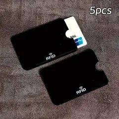 【5枚セット】RFIDブロッキングスリーブ カードホルダー プロテクター 身分証 保護 盗難防止 旅行 アウトドアに最適【5枚入り】