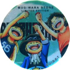 【中古】バッジ・ピンズ(キャラクター) ルフィ＆サボ＆エース 「ワンピース 輩～YAKARA～缶バッジRED」 麦わらストア限定