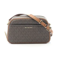 マイケルコース Michael Kors ショルダーバッグ JET SET ジェットセット スモール 32F5GJ6C5B252 ブラウン/エイコーン PVCコーティングキャンバス レザー ジェットセット スモール クロスボディバッグ