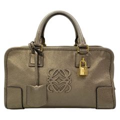 LOEWE(ロエベ) ハンドバッグ アマソナ28 ゴールド レザー