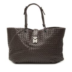 ボッテガヴェネタ イントレチャート トートバッグ ハンドバッグ ブラウン レザー レディース BOTTEGAVENETA【1-0266961】