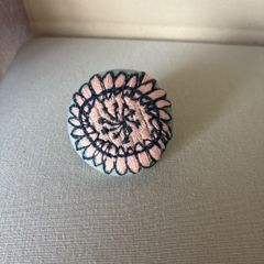 新品未使用　ハンドメイド　ヘアアクセサリー　ポニーフック ミナペルホネン quartet生地使用