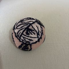 新品未使用　ハンドメイド　ヘアアクセサリー　ポニーフック rosy　ミナペルホネン