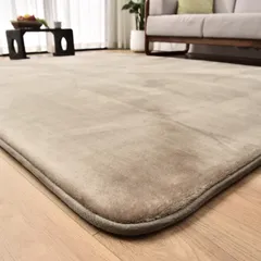 aicomri カーペット 極厚 ラグ ラグマット 3畳 厚手30mm 高反発 洗える ホットカーペットカバー 185x240cm ブラウン 滑り止め付, 抗菌防臭, 防ダニ, 床暖房ホットカーペット対応, 撥水, 防音, 簡単に掃除, フラ 9841945d