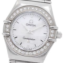 オメガ OMEGA 1466.71 コンステレーション ダイヤベゼル シェル文字盤 クォーツ レディース _985863