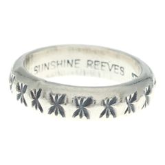 INDIAN JEWELRY (インディアンジュエリー) NAVAJO SUNSHINE REEVES STERLING製 ナバホ族 サンシャインリーブス スターリング リング 指輪 シルバー