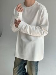 Tシャツ メンズ 長袖 トップス クルーネック Uネック 長袖tシャツ おしゃれ シンプル カジュアル インナー 春物 秋物 お洒落 男性 通学 通勤 プレゼント ギフト メンズファッション