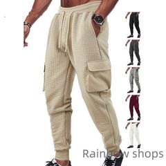 【新品未使用】カーゴパンツ メンズ パンツメンズ ジョガーパンツ 凹凸 イージーパンツ ズボン ロングパンツ スウェットパンツ カーゴパンツ 大きいサイズ ワークパンツ 作業ズボン ゆったり 