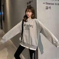 トレーナー 重ね着 裏起毛 即購入OK スエット レディース 大きめ プルオーバー トップス 長袖 ゆったり 大きいサイズ ロングトレーナー チュニック 無地 シンプル
