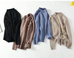 セーター メンズ 冬 秋 ニット 長袖 ニットセーター ハイネック タートルネック トップス プルオーバー ニット 秋服 暖かい シンプル
