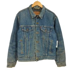 リーバイス Levis 80S 70506-0316 USA製 ボタン裏527刻印 裏地ブランケット デニム トラッカー ジャケット メンズ US：40 