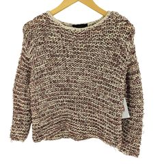 ザラ ZARA コットン リネン ポリ ローゲージ ニット セーター レディース  S