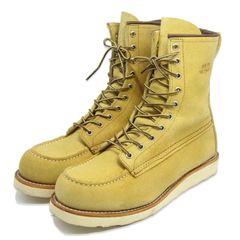 美品 REDWING × HUMAN MADE レッドウィング US8.5D 26.5cm 8インチ クラシックモック 4669 ホーソーン アビレーン ラフアウト 35005979